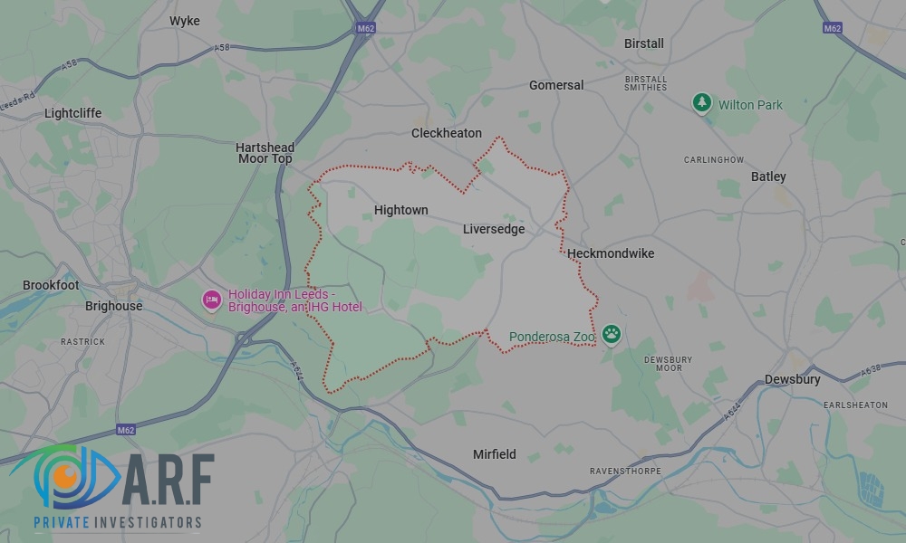 Our Private Detectives operate across Liversedge and the surrounding areas Our Private Detectives operate across Liversedge and the surrounding areas