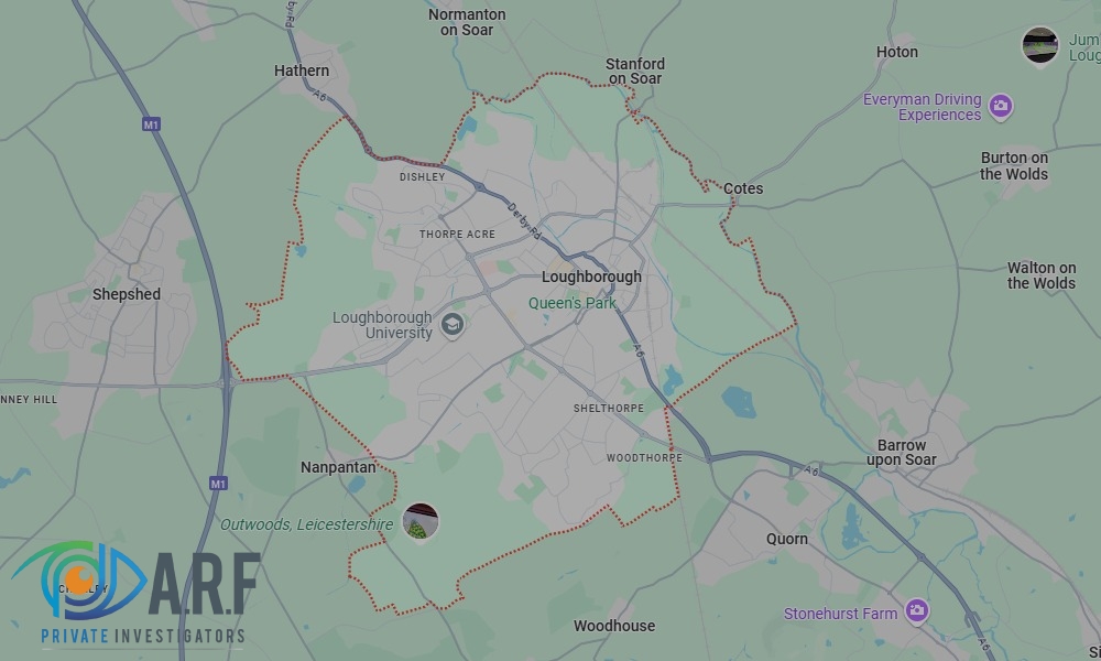 Our Private Detectives operate across Loughborough and the surrounding areas