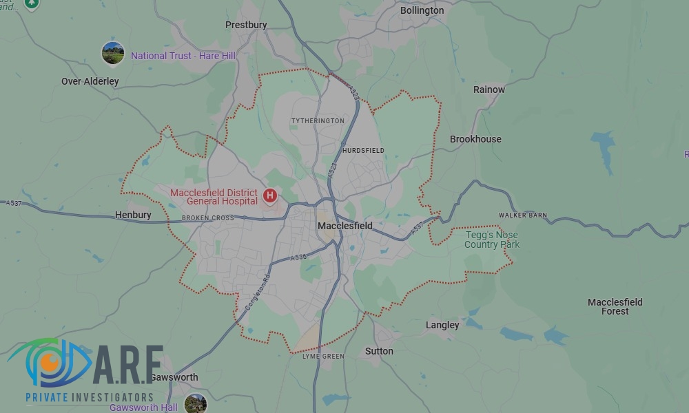 Our Private Detectives operate across Macclesfield and the surrounding areas Our Private Detectives operate across Macclesfield and the surrounding areas