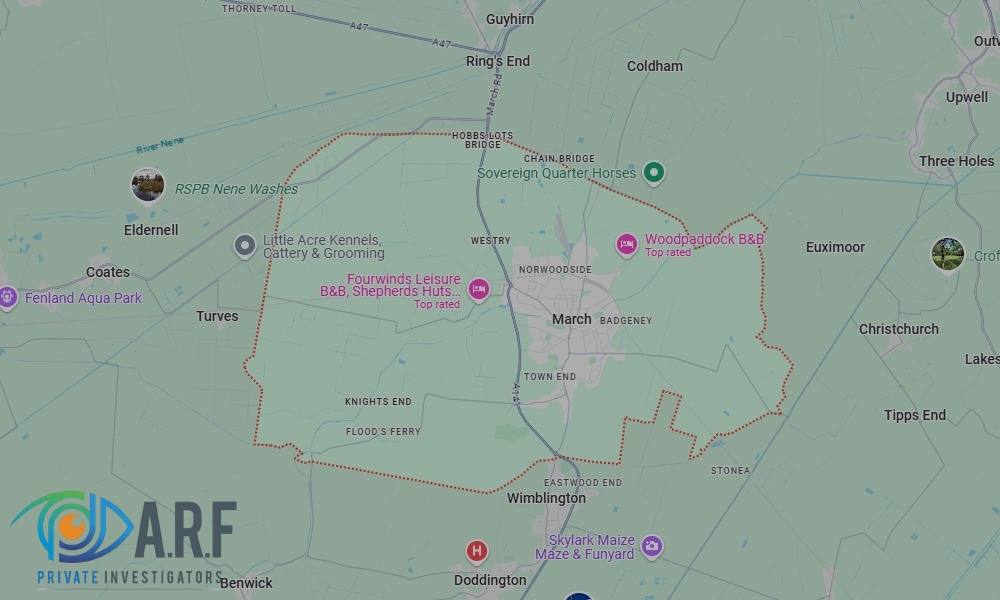 Our Private Detectives operate across March and the surrounding areas Our Private Detectives operate across March and the surrounding areas