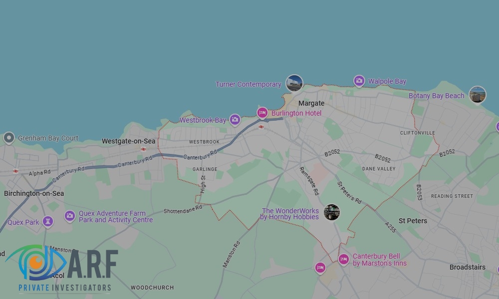 Our Private Detectives operate across Margate and the surrounding areas Our Private Detectives operate across Margate and the surrounding areas