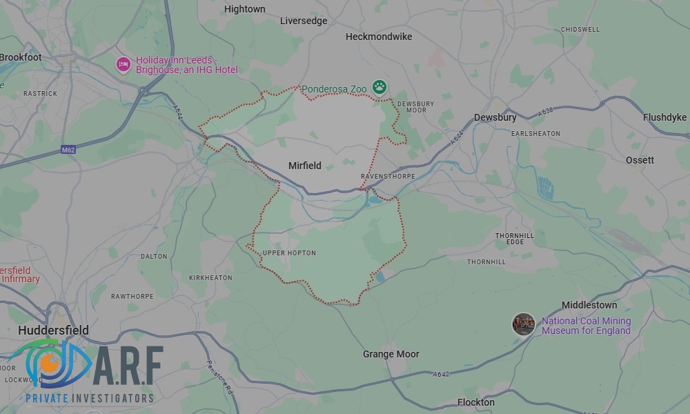 Our Private Detectives operate across Mirfield and the surrounding areas Our Private Detectives operate across Mirfield and the surrounding areas