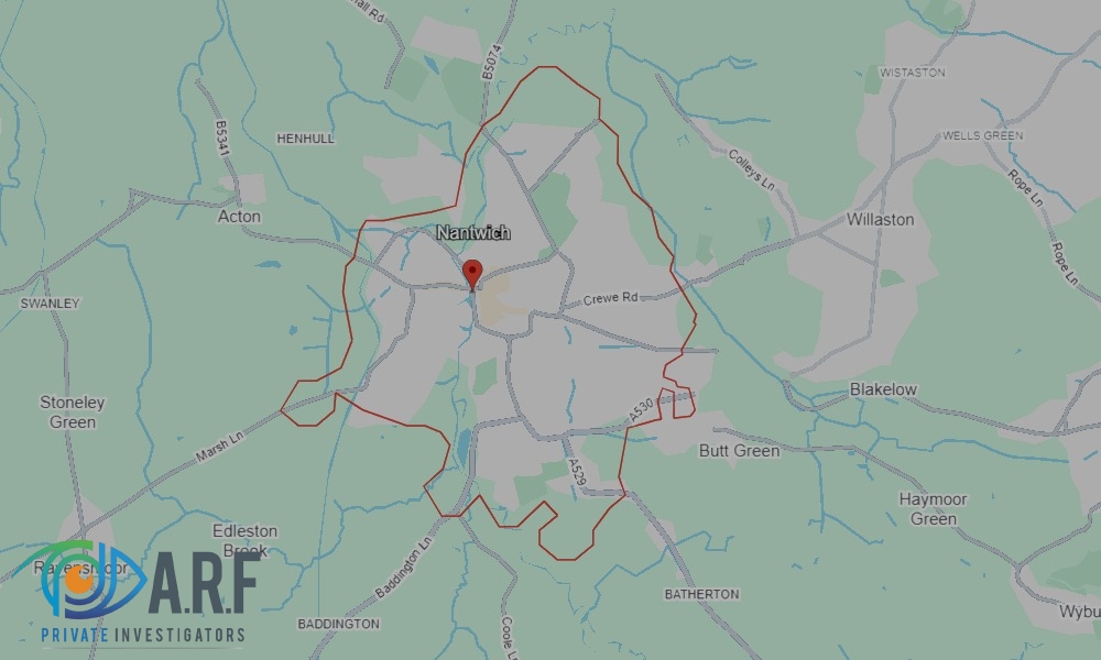 Our Private Detectives operate across Nantwich and the surrounding areas Our Private Detectives operate across Nantwich and the surrounding areas
