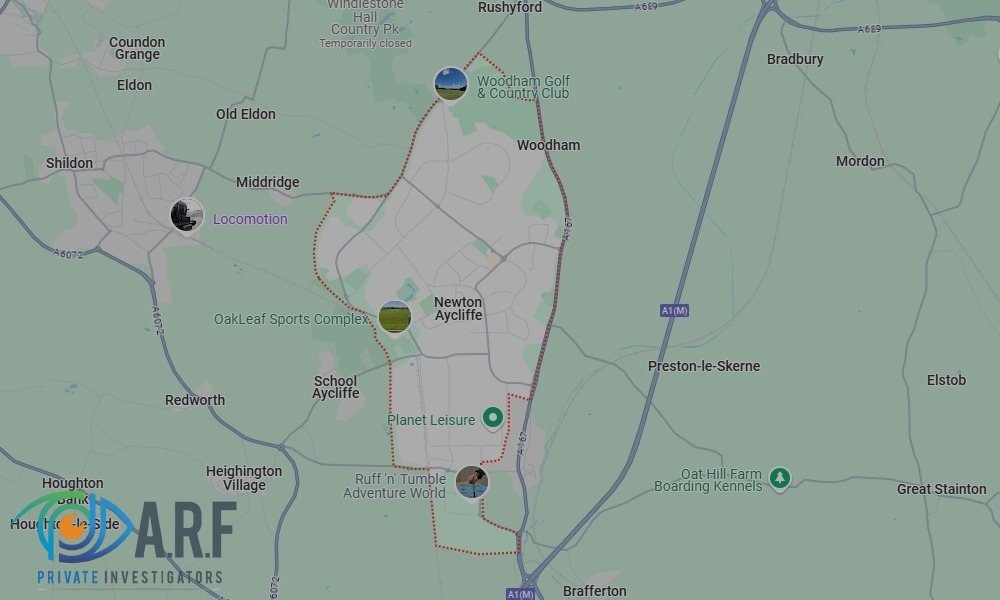 Our Private Detectives operate across Newton Aycliffe and the surrounding areas Our Private Detectives operate across Newton Aycliffe and the surrounding areas