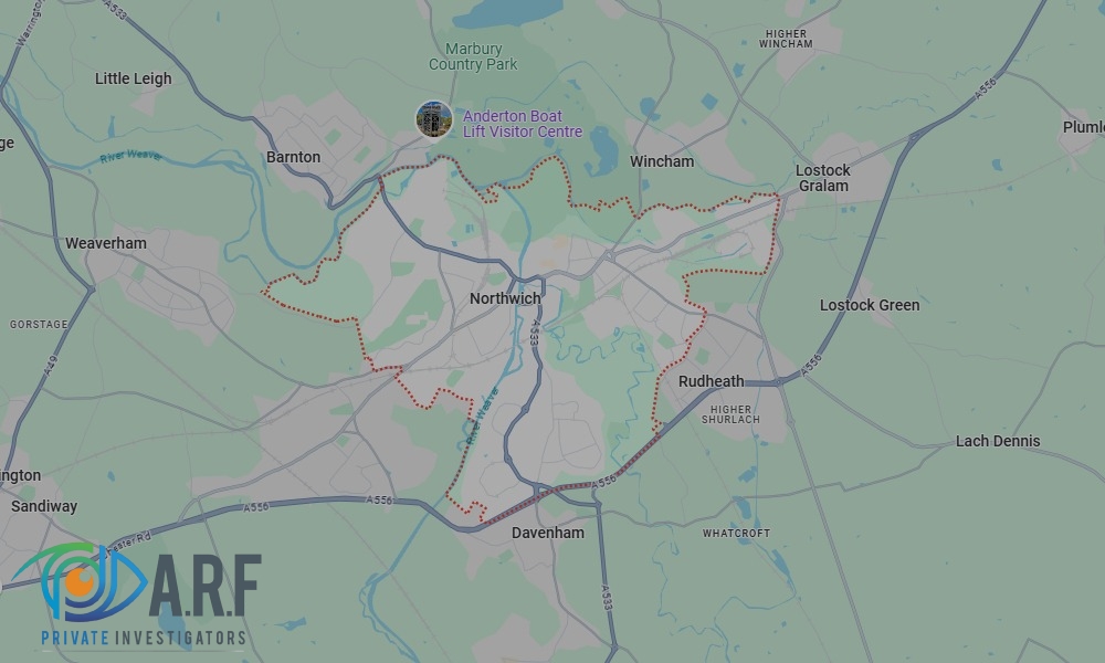 Our Private Detectives operate across Northwich and the surrounding areas Our Private Detectives operate across Northwich and the surrounding areas