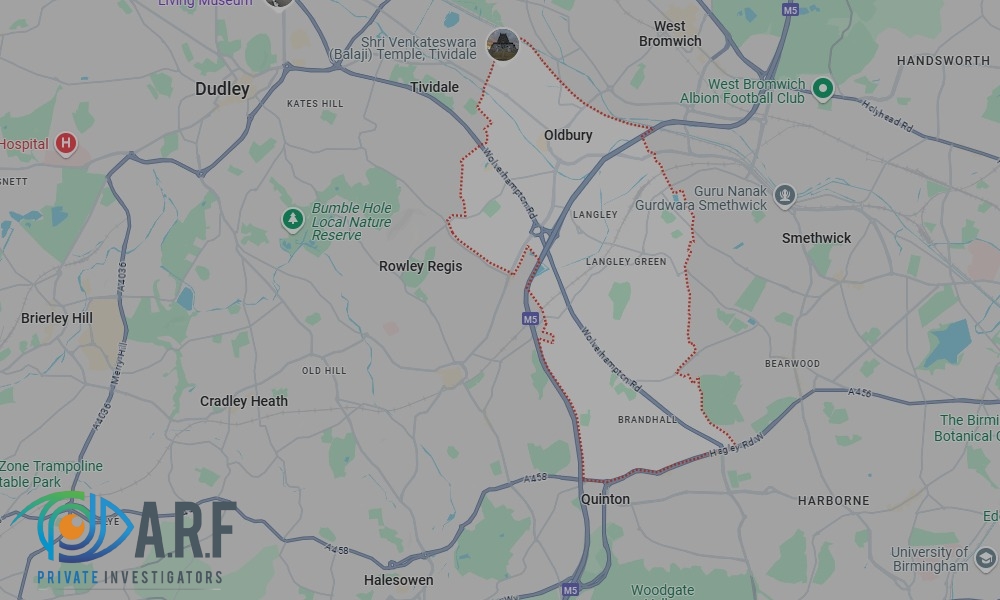 Our Private Detectives operate across Oldbury and the surrounding areas