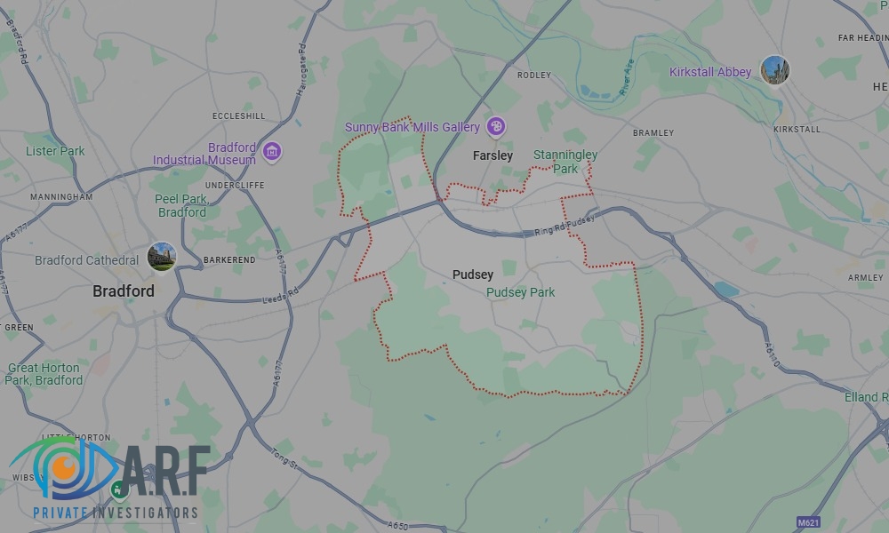Our Private Detectives operate across Pudsey and the surrounding areas Our Private Detectives operate across Pudsey and the surrounding areas