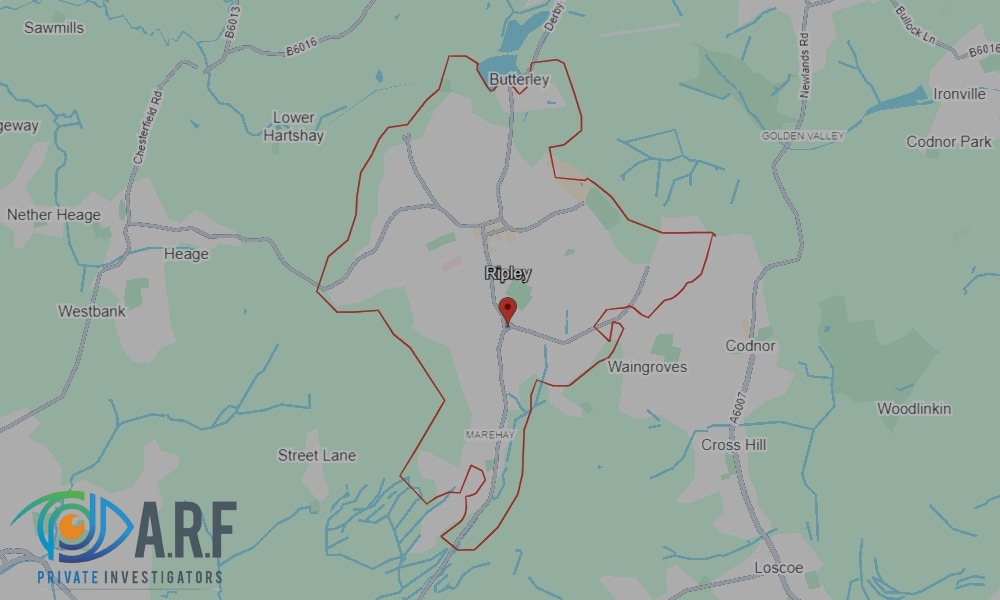 Our Private Detectives operate across Ripley and the surrounding areas