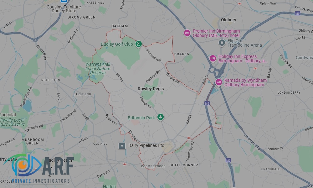 Our Private Detectives operate across Rowley Regis and the surrounding areas