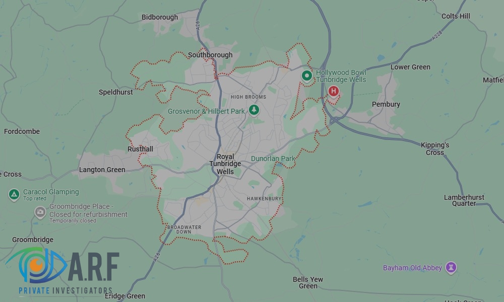 Our Private Detectives operate across Royal Tunbridge Wells and the surrounding areas Our Private Detectives operate across Royal Tunbridge Wells and the surrounding areas