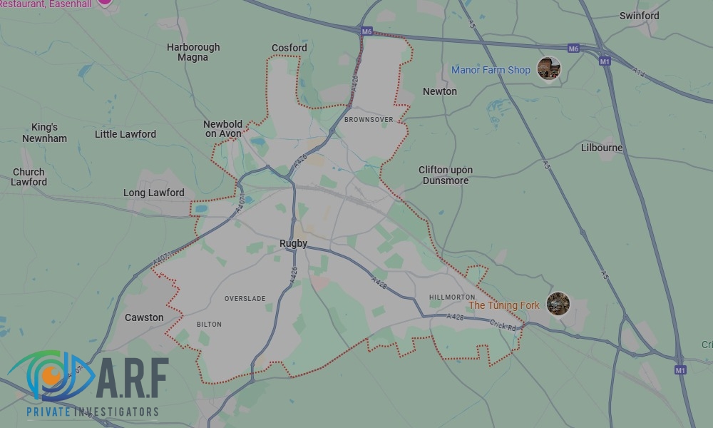 Our Private Detectives operate across Rugby and the surrounding areas