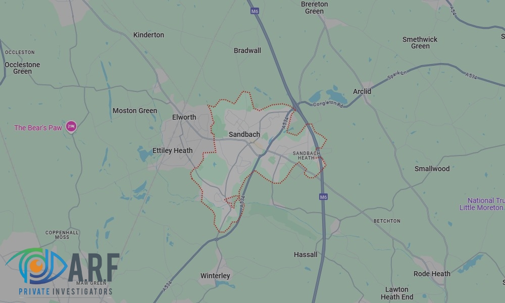 Our Private Detectives operate across Sandbach and the surrounding areas Our Private Detectives operate across Sandbach and the surrounding areas