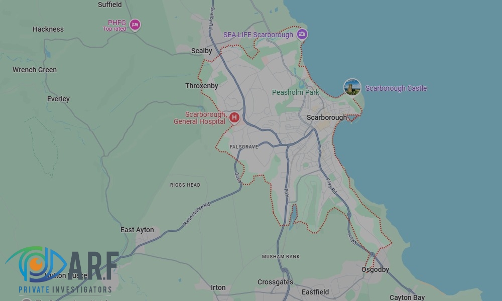Our Private Detectives operate across Scarborough and the surrounding areas Our Private Detectives operate across Scarborough and the surrounding areas