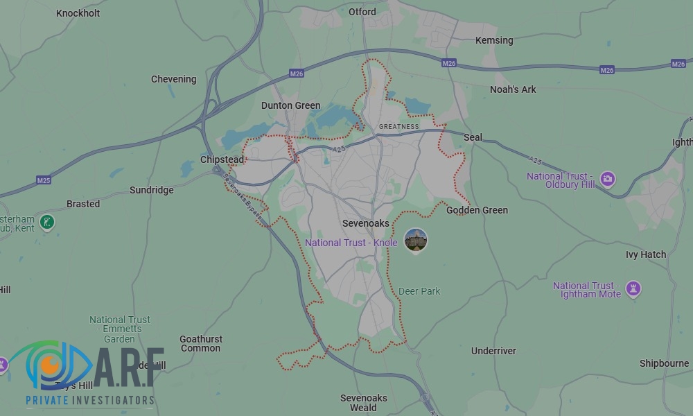 Our Private Detectives operate across Sevenoaks and the surrounding areas
