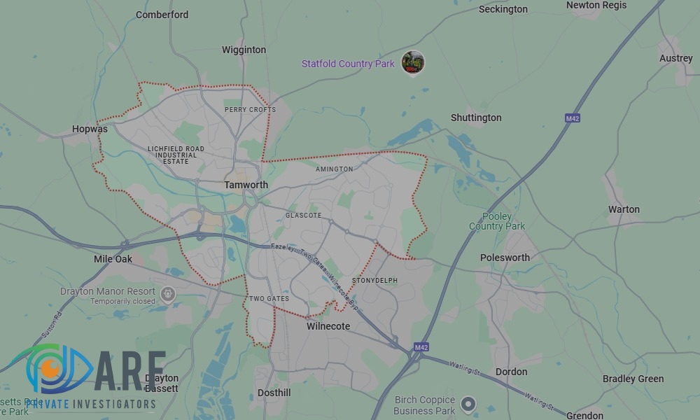 Our Private Detectives operate across Tamworth and the surrounding areas
