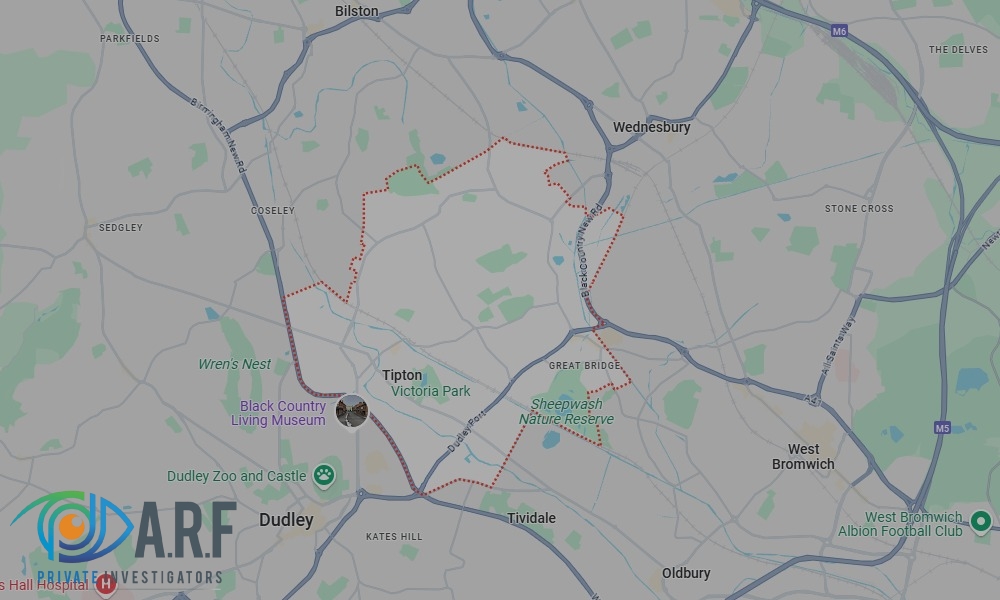 Our Private Detectives operate across Tipton and the surrounding areas