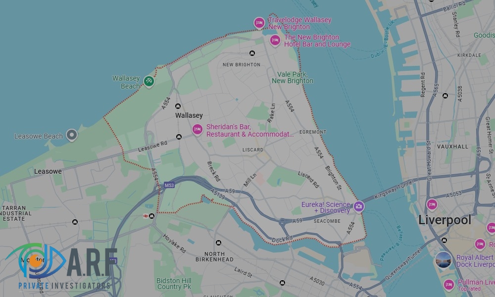 Our Private Detectives operate across Wallasey and the surrounding areas