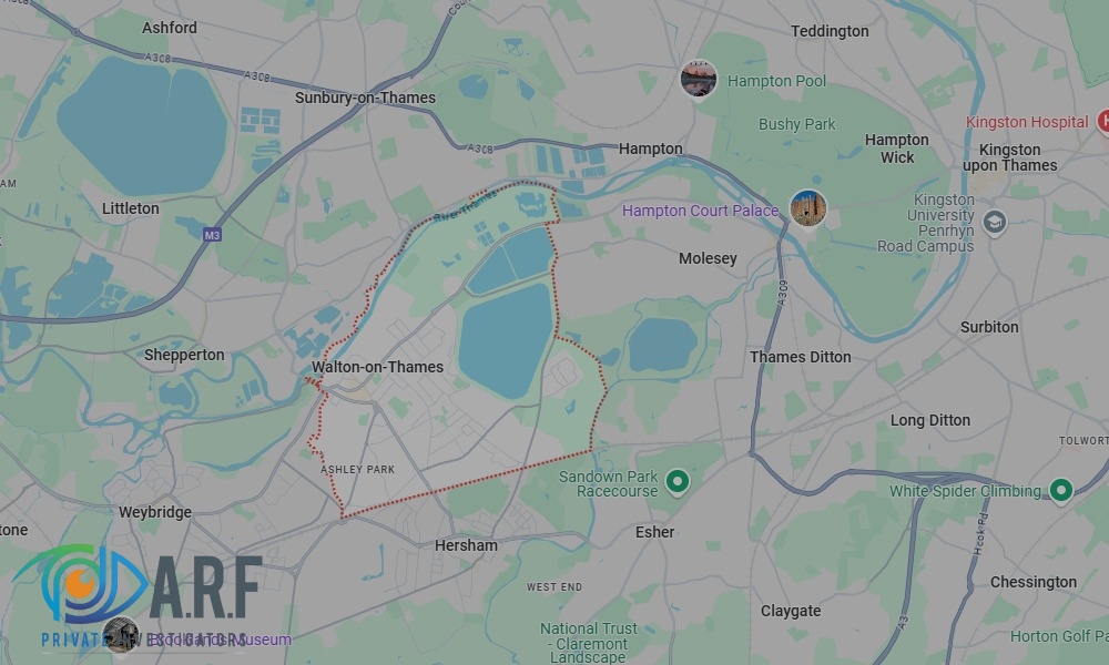 Our Private Detectives operate across Walton-on-Thames and the surrounding areas