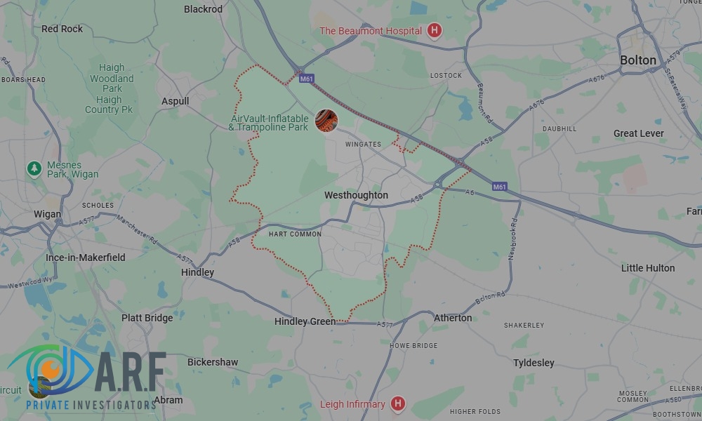 Our Private Detectives operate across Westhoughton and the surrounding areas Our Private Detectives operate across Westhoughton and the surrounding areas