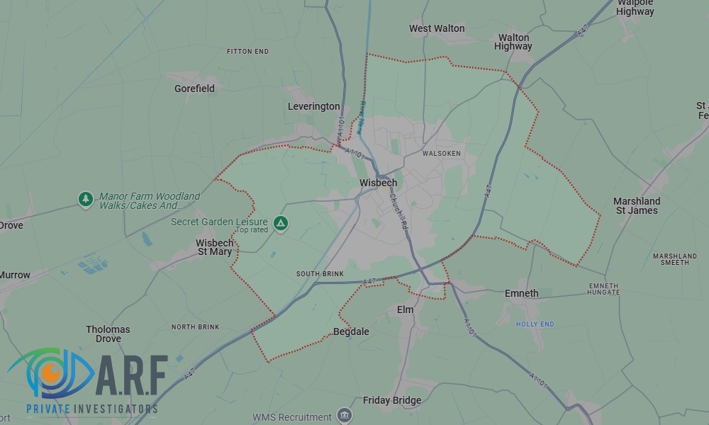 Our Private Detectives operate across Wisbech and the surrounding areas Our Private Detectives operate across Wisbech and the surrounding areas